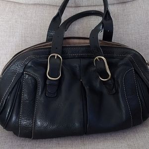 Tumi Black Grained Leather Bag - image 1